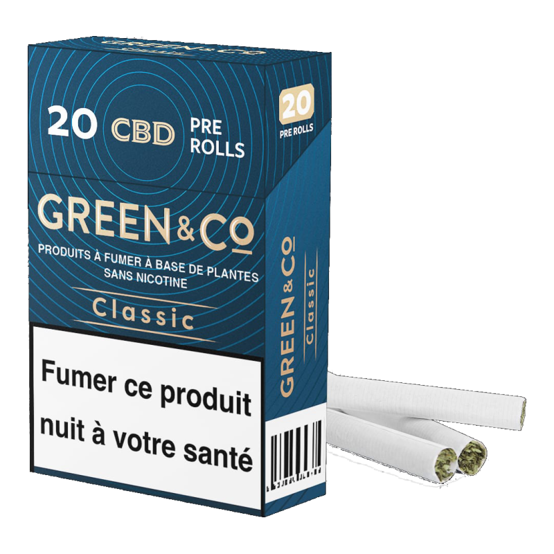 PRE ROLLS CBD GREEN AND CO CLASSIC