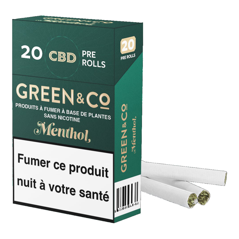 PRE ROLLS CBD GREEN AND CO MENTHOL