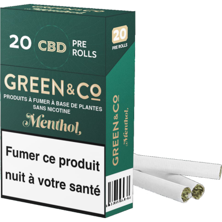 PRE ROLLS CBD GREEN AND CO MENTHOL